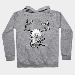 White animal skull Hoodie